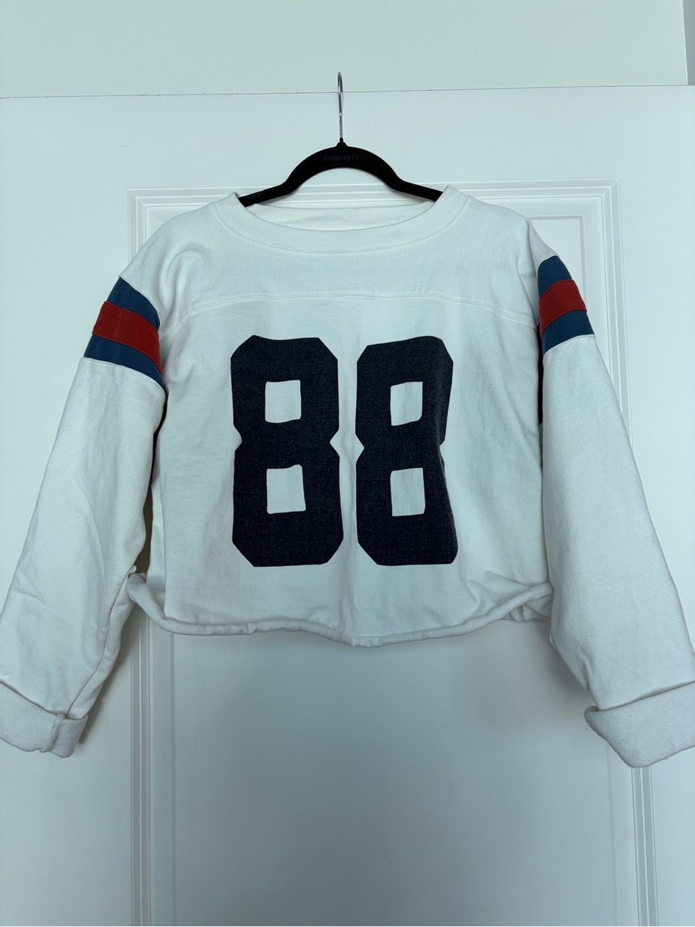 Kapital White Crewneck Sweatshirt with 🙂 on elbows *willing to negotiate